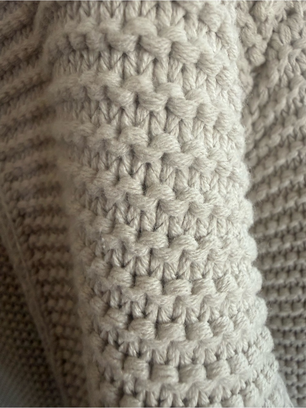 Mod Ref Chunky Open-Front Knit Cardigan - Beige - Picture 3 of 3